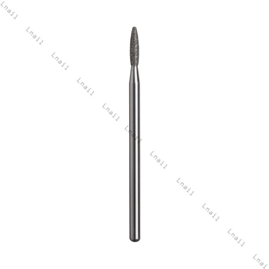 Diamond Bit Flame Ø2.1 mm Blue Ring WL 8.0 mm – Nail Drill Bit