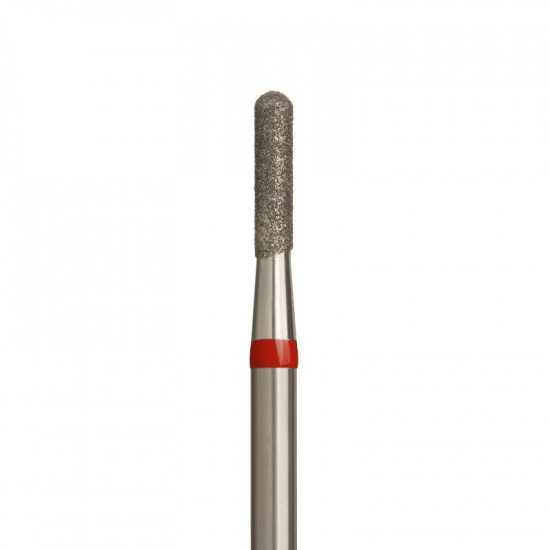Fresa Diamante Cilindro Ø1,8 mm Anello Rosso LL 8,0 mm