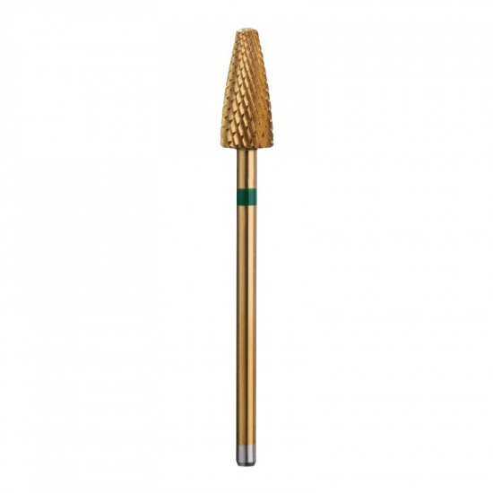 Tungsten Carbide Bit Cone Ø6.0 mm Gold Left-Handed WL 13.0 mm