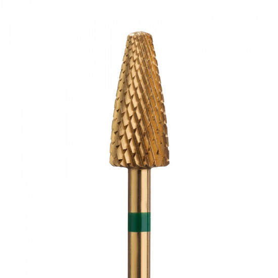 Fresa Carburo Cono Ø6,0 mm Oro para Zurdos LT 13,0 mm