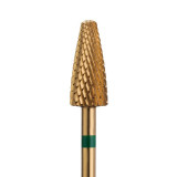 Hartmetallfräser Konus Ø6,0 mm Grob Gold Linkshänder AL 13,0 mm