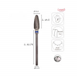 Lnail Premium Carbide Bit Set 01 with 6 bits for manicure, pedicure and professional salon applications