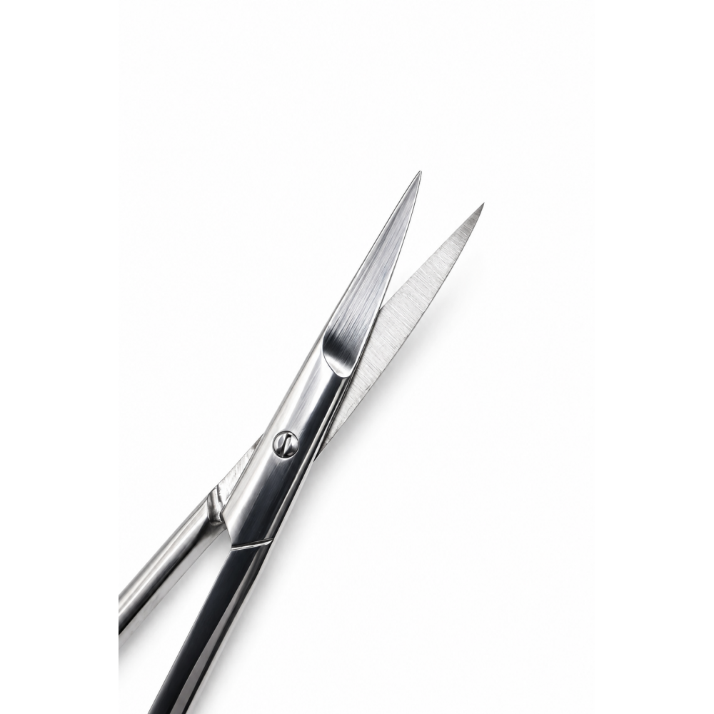 Forbici professionali curve Lnail per unghie e cuticole con lama da 23,0 mm e lunghezza di 95 mm per manicure
