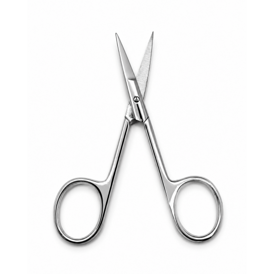 Tijeras profesionales curvas Lnail para uñas y cutícula con hoja de 23,0 mm y longitud de 95 mm para manicura
