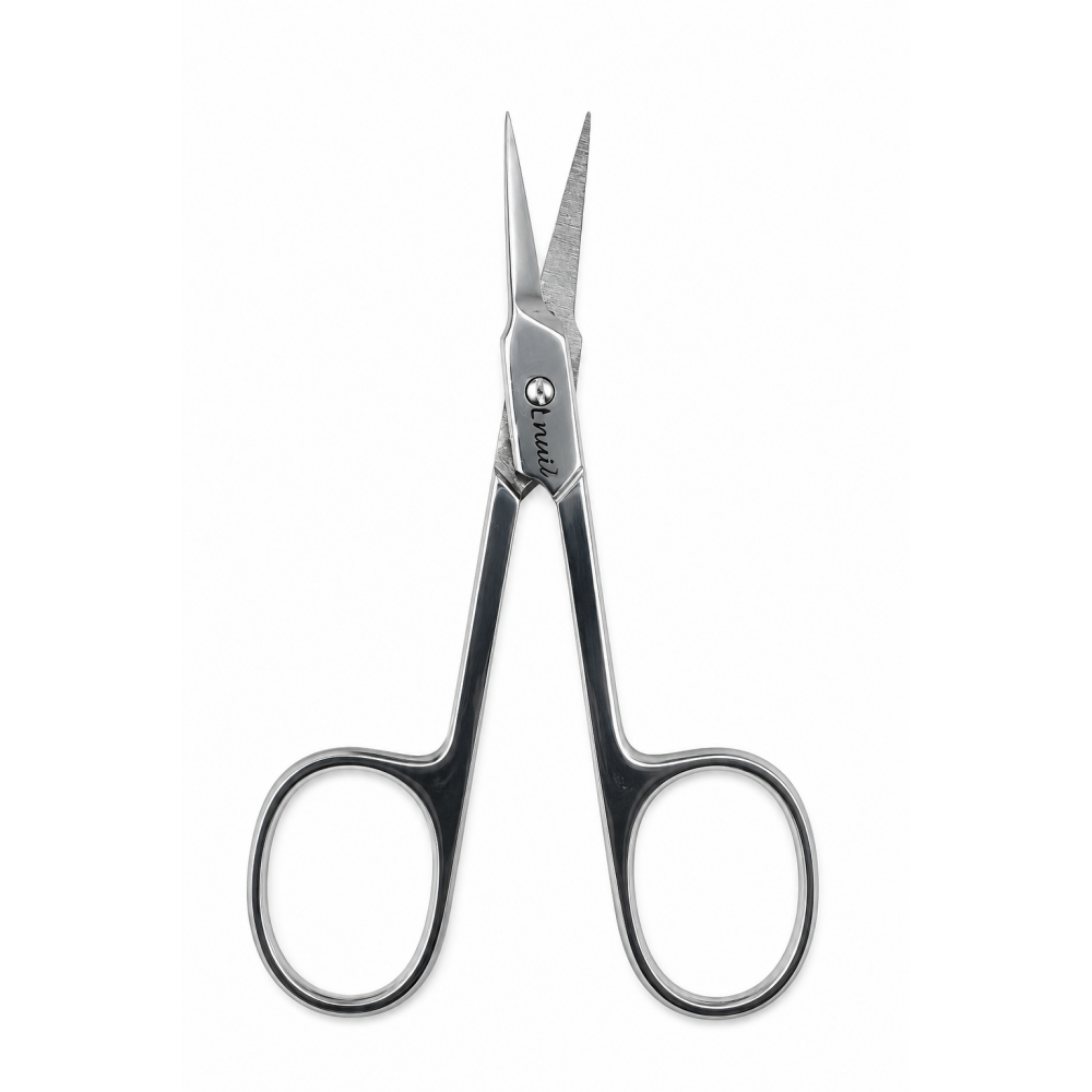 Lnail professional curved nail and cuticle scissors with 20.0 mm blade and 95 mm length for manicure work