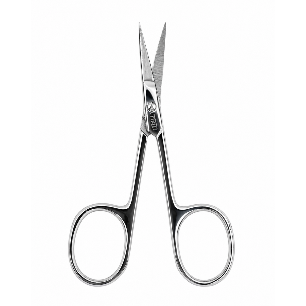 Lnail professional curved nail and cuticle scissors with 21.0 mm blade and 95 mm length for manicure work