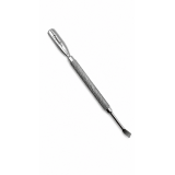 Doppelseitiger Cuticle Pusher & Cleaner gebogen 132mm
