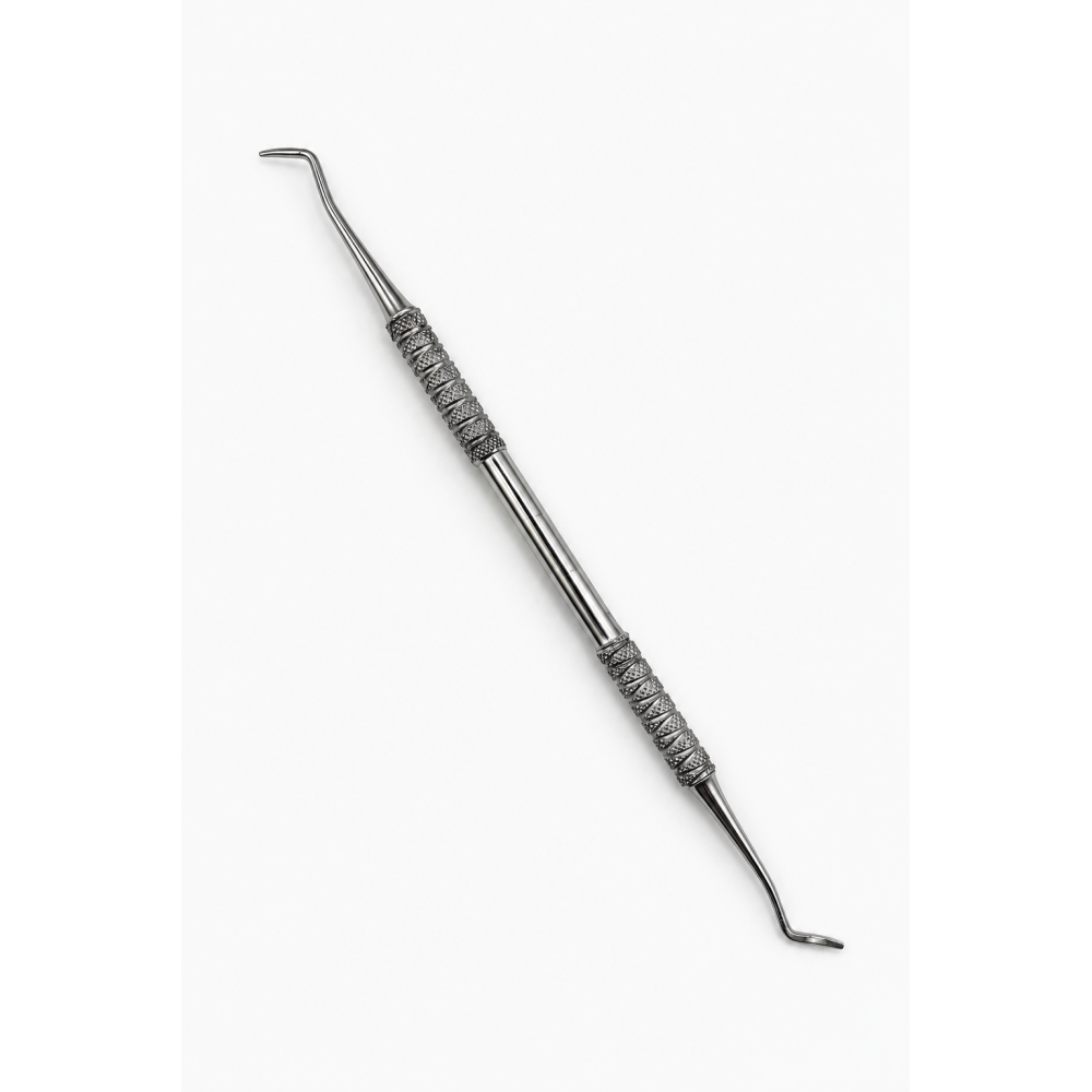 Doppelseitiger Cuticle Pusher & Cleaner gebogen 149mm