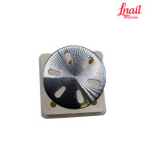 Lnail gebogener Disk-Mandrel mit 6 Löchern und Ø20 mm für Pediküre-Scheiben und professionelle Studioarbeit