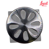 Lnail curved disk mandrel with 8 holes and Ø25 mm diameter for pedicure discs and professional salon work