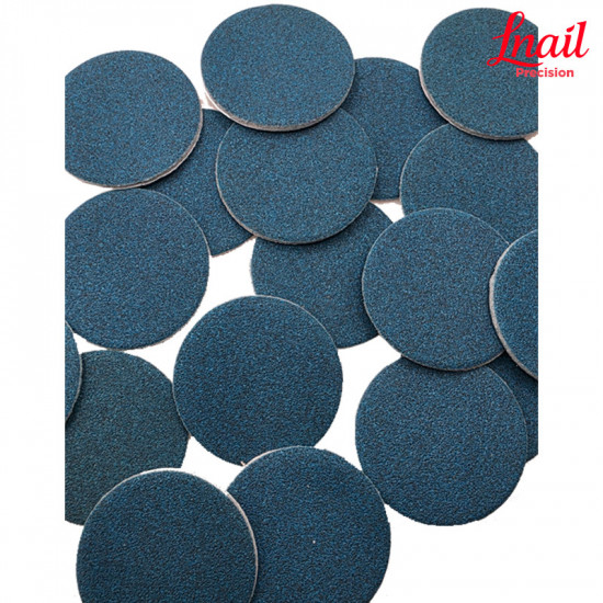 Confezione Lnail da 50 dischi abrasivi medium blu 180# Ø25 mm per pedicure e lavoro professionale
