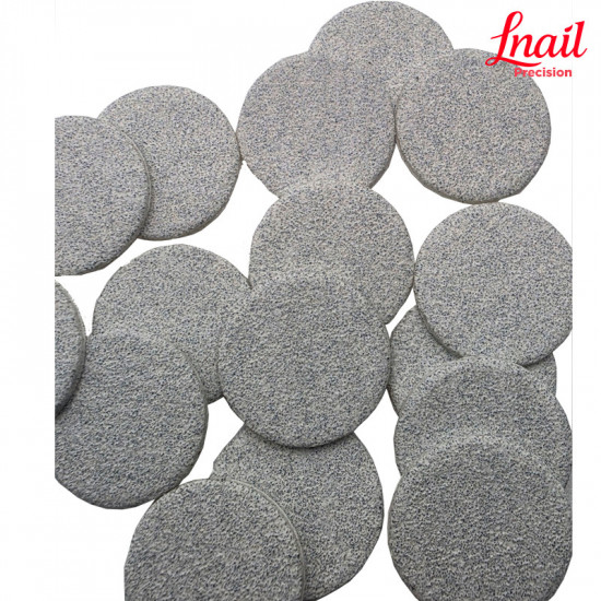 Абразивный диск Lnail 50 шт. Medium White 120# Ø20 мм для педикюра и профессиональной шлифовки