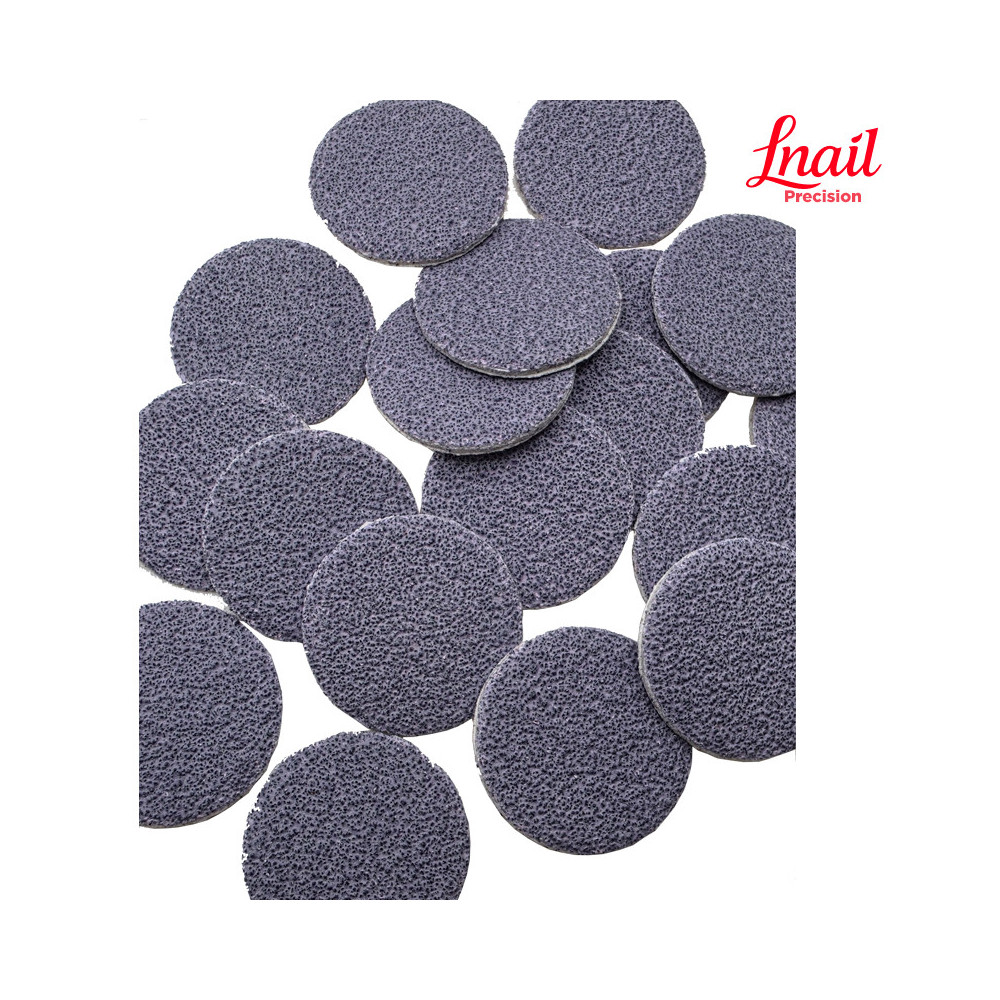Абразивный диск Lnail 50 шт. Coarse Grey 80# Ø20 мм для педикюра и профессиональной шлифовки