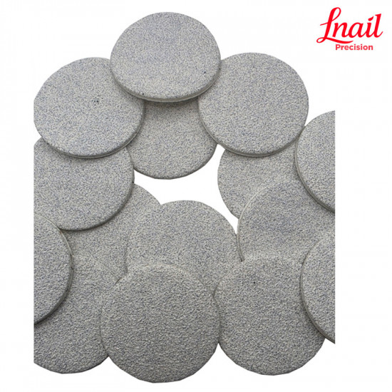Confezione Lnail da 50 dischi abrasivi medium bianco 120# Ø25 mm per pedicure e lavoro professionale