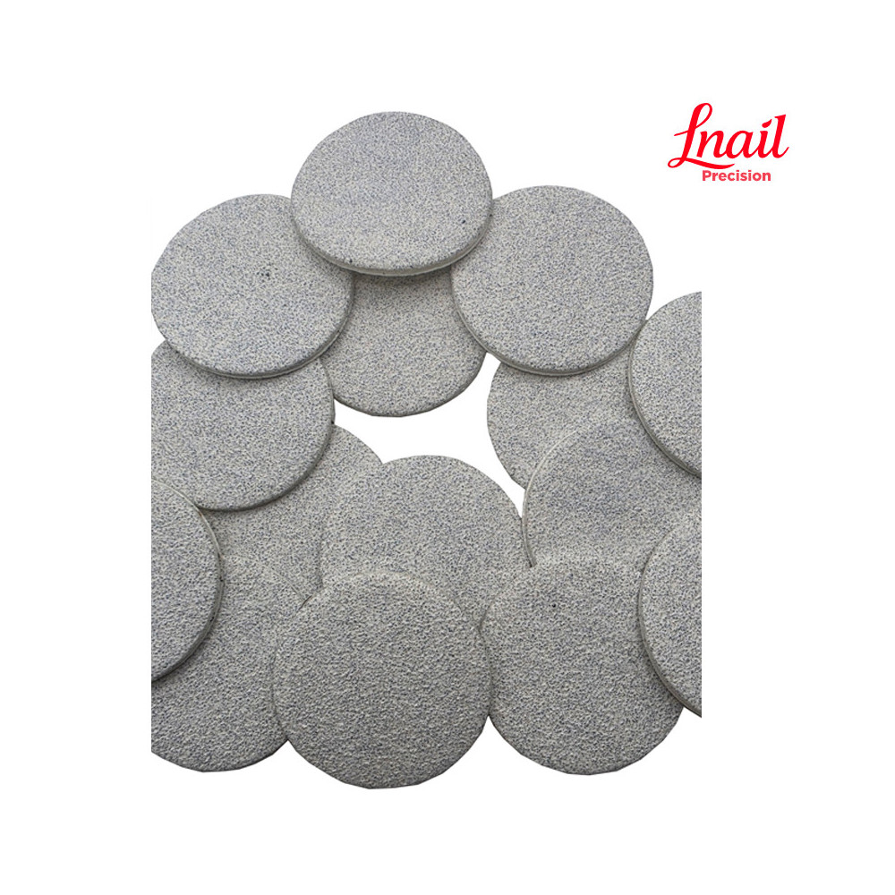 Lnail Schleifscheiben Pack 50 Stk. Medium Weiß 120# Ø25 mm für Pediküre und professionelle Schleifarbeit
