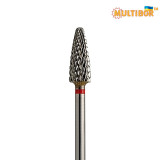 Fresa mais in metallo duro Multibor Ø5,0 mm taglio incrociato fine LL 14,0 mm per manicure, pedicure e uso professionale