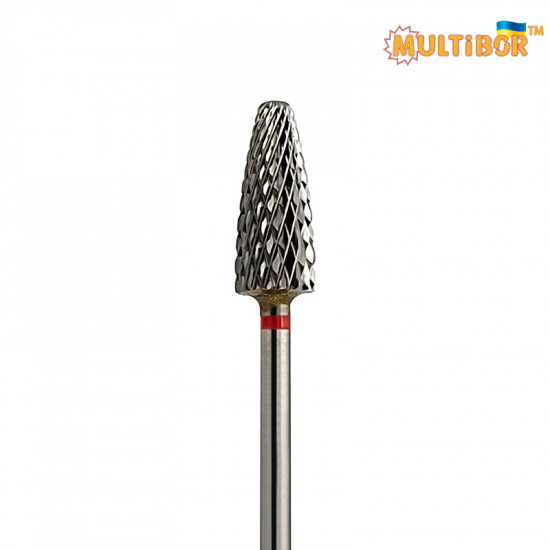 Fresa mais in metallo duro Multibor Ø6,0 mm taglio incrociato fine LL 15,0 mm per manicure, pedicure e uso professionale