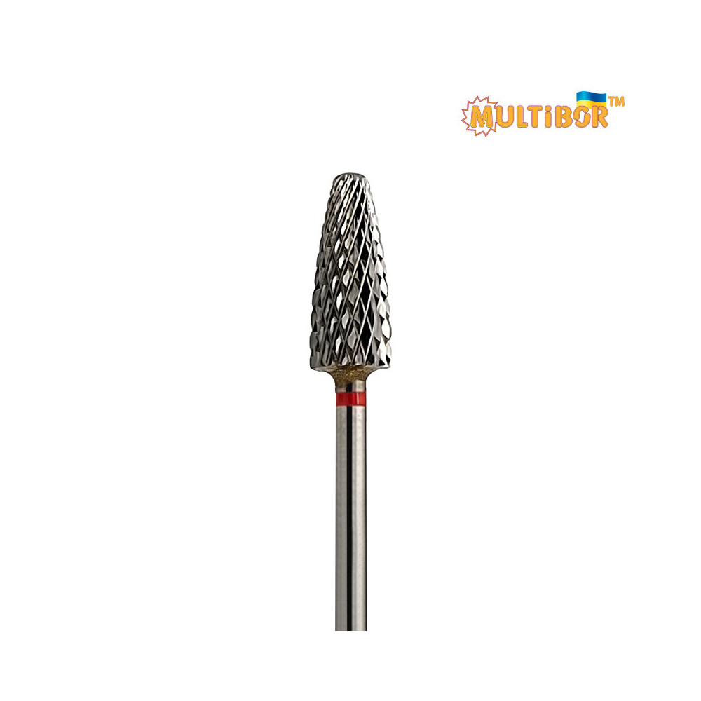 Lnail Hartmetallfräser Mais Ø6,0 mm feine Kreuzverzahnung AL 15,0 mm für Maniküre, Pediküre und Studioeinsatz
