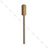 Hartmetall Zylinder 6,0 mm Mittel Gold Kreuzverzahnung AL 14,0 mm