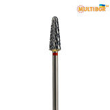 Multibor carbide cone bit Ø5.0 mm fine cross cut WL 14.0 mm for professional manicure, pedicure and nail work