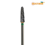 Fresa cónica de carburo Multibor Ø4,0 mm corte cruzado grueso LT 15,0 mm para retirar gel y acrílico