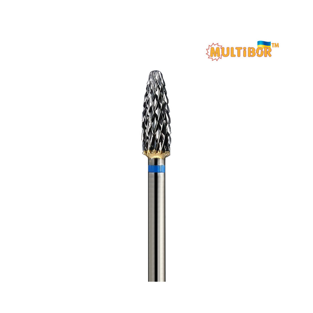 Multibor Hartmetallfräser Mais Ø4,0 mm mittlere Kreuzverzahnung AL 14,0 mm für Gel- und Acrylkorrektur