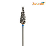 Multibor carbide cone bit Ø6.0 mm medium cross cut WL 15.0 mm for gel, acrylic and artificial nail correction