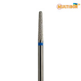 Fresa conica in metallo duro Multibor Ø2,0 mm taglio incrociato medio LL 15,0 mm per correzione di gel e acrilico