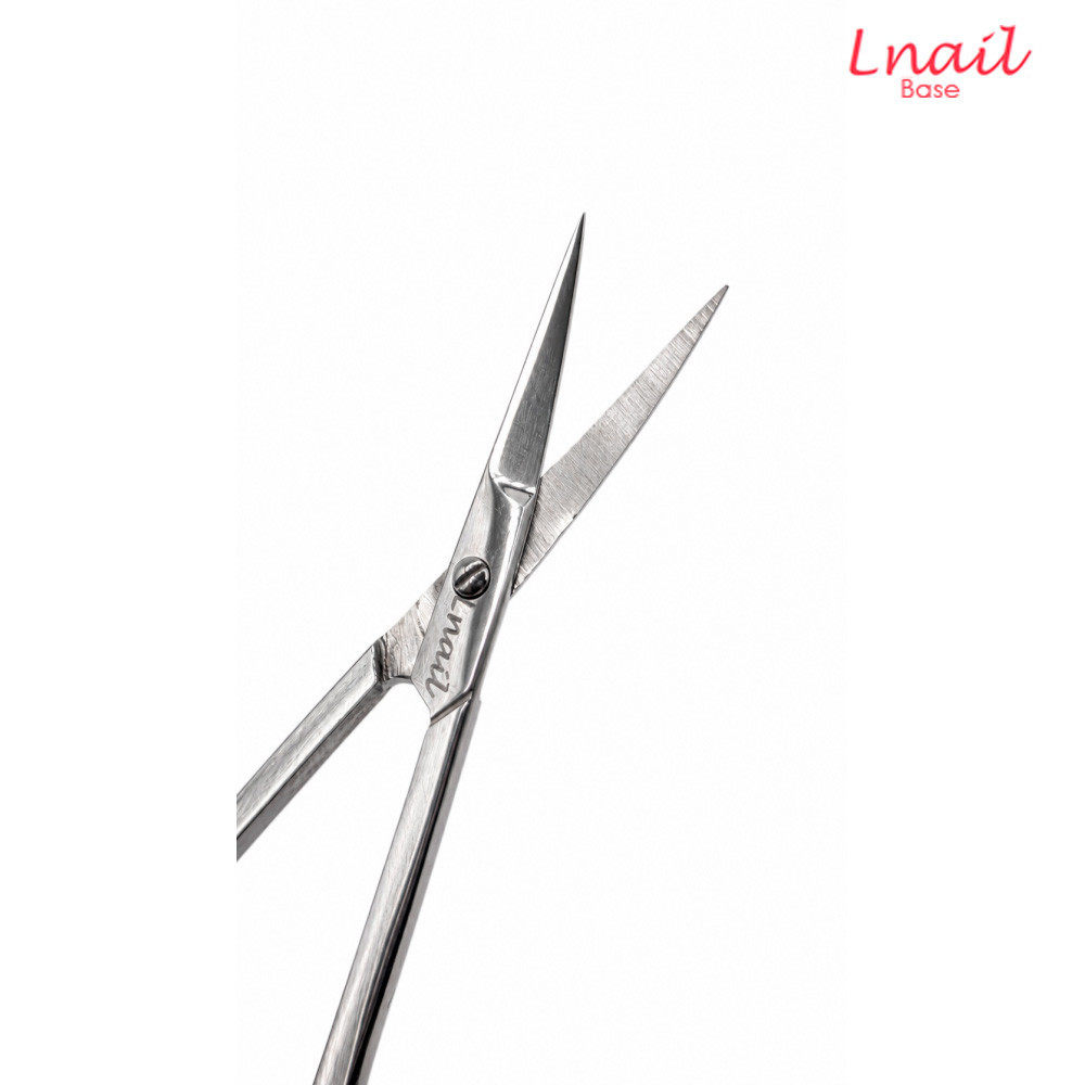 Lnail professionelle gebogene Nagel- und Hautschere mit 21,0 mm Schneide und 95 mm Länge für Maniküre