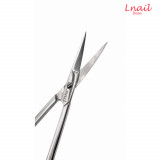 Forbici professionali curve Lnail per unghie e cuticole con lama da 21,0 mm e lunghezza di 95 mm per manicure