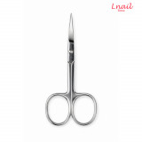 Lnail professional curved nail and cuticle scissors with 21.0 mm blade and 95 mm length for manicure work