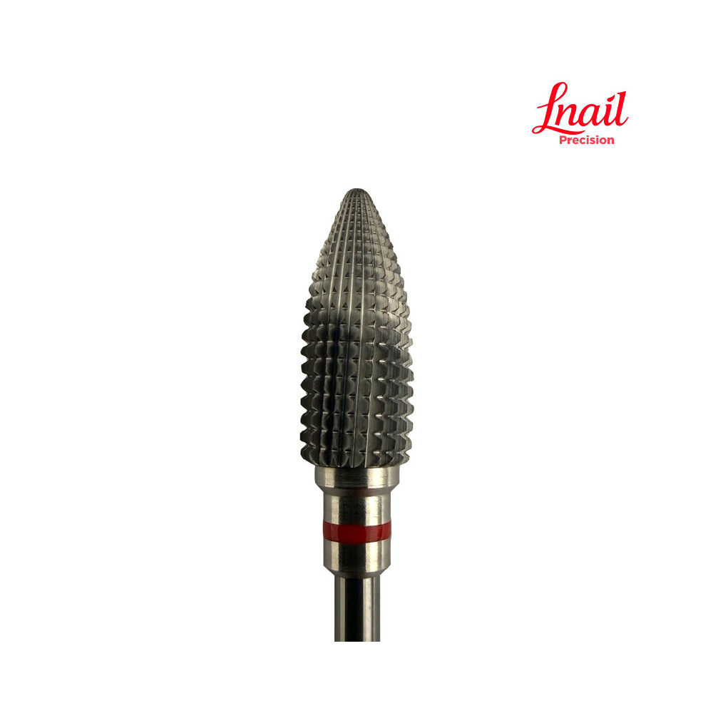 Fresa de carburo llama Lnail Ø6,0 mm corte largo fino LT 14,6 mm para corrección y acabado profesional