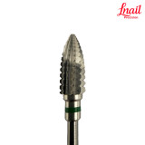 Lnail Carbide Flame Bit Ø6.0 mm Coarse Long Cut WL 14.6 mm for artificial nail material removal and correction
