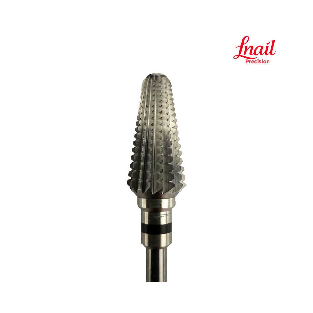 Fresa de carburo cónica Lnail Ø7,0 mm corte largo extra grueso LT 15,0 mm para retirada intensiva de material
