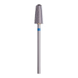Fresa de carburo cónica F-Freza Ø6,0 mm corte cruzado medio LT 14,5 mm para gel, acrílico y polygel