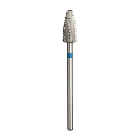 F-Freza Carbide Corn Bit Ø6.0 mm Medium Cross Cut WL 14.0 mm for gel, acrylic and polygel correction