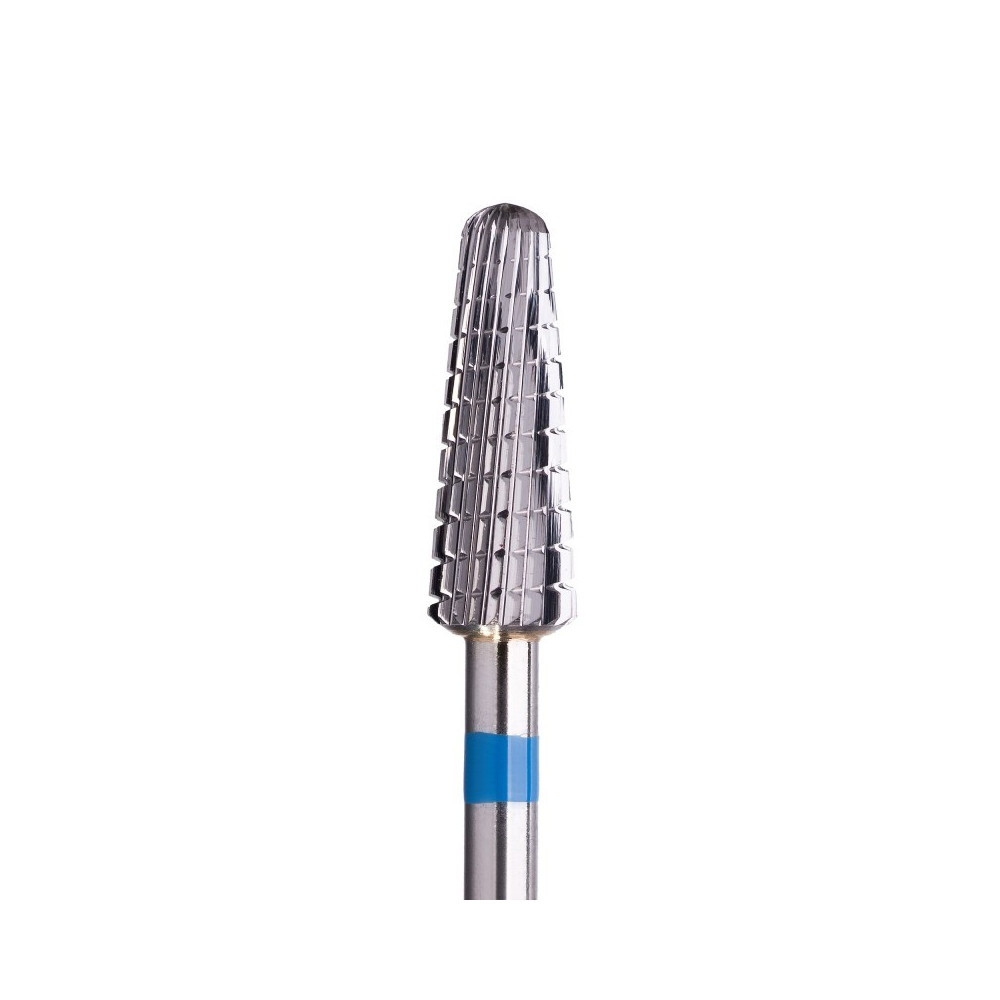 F-Freza Carbide Cone Bit Ø4.0 mm Medium Cross Cut WL 13.0 mm for gel, acrylic and polygel correction