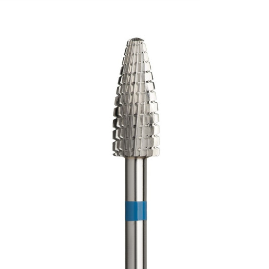 F-Freza Carbide Corn Bit Ø5.0 mm Medium Cross Cut WL 13.0 mm for gel, acrylic and polygel correction