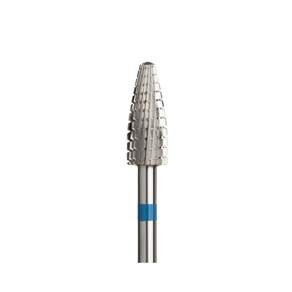 F-Freza Carbide Corn Bit Ø5.0 mm Medium Cross Cut WL 13.0 mm for gel, acrylic and polygel correction