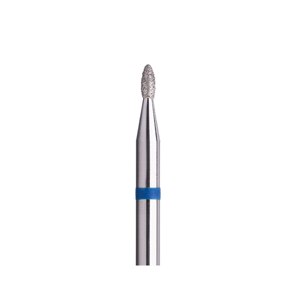 Diamond Bud Bit Ø1.4 mm, medium grit with blue marking, WL 3.3 mm for professional manicure and pedicure.
