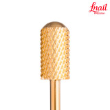 Lnail Carbide Cylinder Bit Ø6.6 mm Coarse Gold Coating Cross Cut WL 12.7 mm L/R