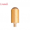 Large Barrel Smooth Top Bit for Pedicure & Manicure – 6.6mm Medium Tungsten Carbide Gold, L&R Hand