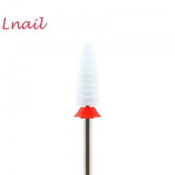 Keramik Flammenfräser für Pediküre – 6,0mm fein, weiß