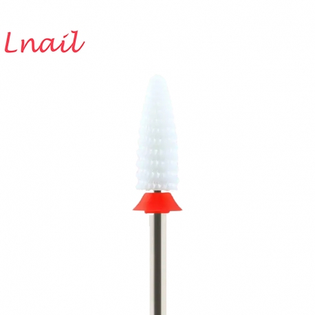 Keramik Flammenfräser für Pediküre – 6,0mm fein, weiß