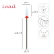 Keramik Flammenfräser für Pediküre – 6,0mm fein, weiß