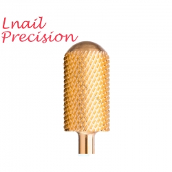 Hartmetall Zylinderfräser mit glattem Kopf für Pediküre & Maniküre – 6,6mm Mittel Gold