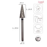 Fresa Carburo 6,0mm Extra Grossa Super Cut