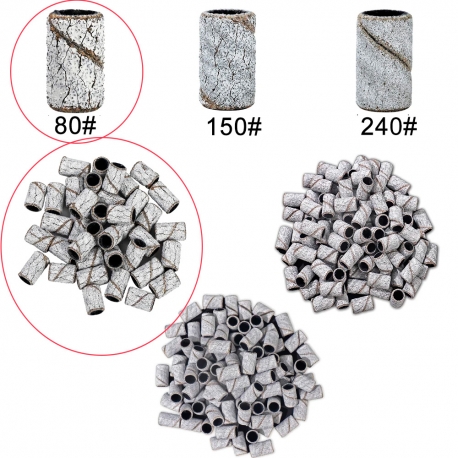 Zebra Schleifhülsen Coarse 80 Grit 50 Stück