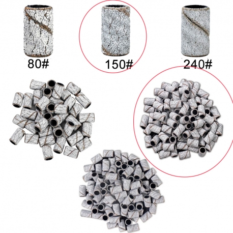 Zebra Schleifhülsen 150 Grit – Mittel für präzise Nagelarbeit