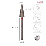 Fresa Carburo 6,0mm Fine Super Cut AL 14,6mm